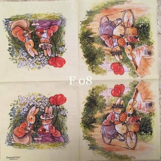 Foxwood Tales & Peter Rabbit Napkin F08