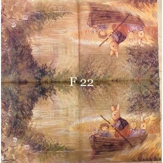 Foxwood Tales & Peter Rabbit Napkin F22