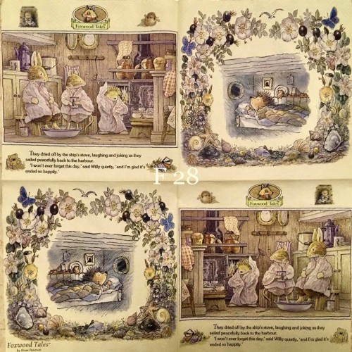 Foxwood Tales & Peter Rabbit Napkin F28