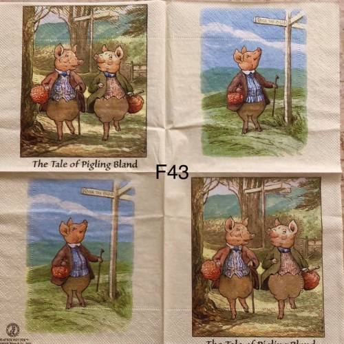 Foxwood Tales & Peter Rabbit Napkin F43